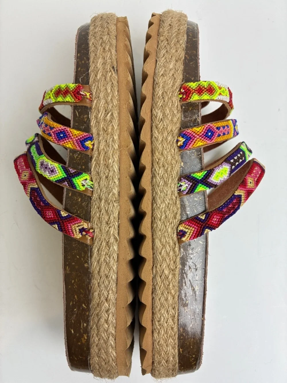 🇲🇽Authentic Leather Mexican Huarache Sandal🇲🇽 Handmade Artsan Mex 26 US 9.5-10